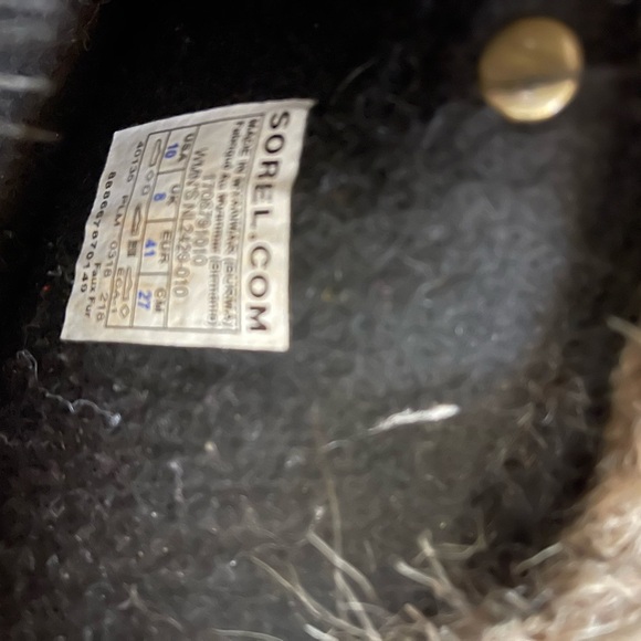 Sorel Joan of Artic Women's Black Winter Boots size 10 - Picture 4 of 8